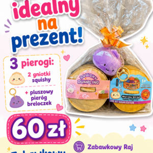 Zestaw gniotków antystresowych - pierogi dumpling i breloczek