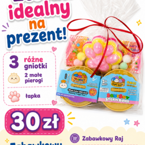 Zestaw gniotków antystresowych - pierogi dumpling i łapka squishy