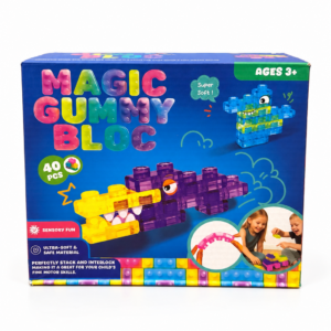 Magic Gummy Bloc – Gumowe Klocki Sensoryczne (40 elementów)
